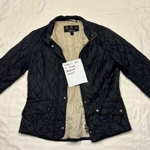 Women's Quilted Black Barbour Jacket Size 12